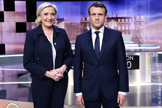 Во время дебатов Ле Пен обогнала Макрона в соцсетях