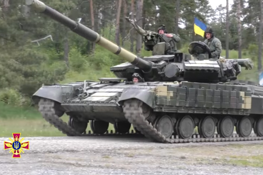 Опубликовано видео участия украинских военных в танковом биатлоне НАТО