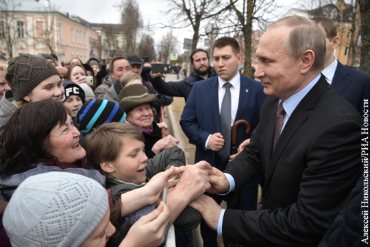 ВЦИОМ: Деятельность Путина одобряет 81% россиян