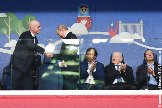 Путин и Инфантино открыли Кубок конфедераций