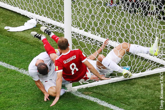Глушаков забил первый гол Кубка конфедераций