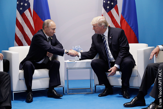 Начались первые переговоры Путина и Трампа