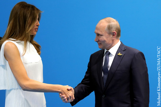 Беседа Путина и Мелании Трамп взволновала соцсети