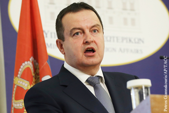 Глава МИД Сербии раскритиковал заявления Пенса о действиях России на Балканах