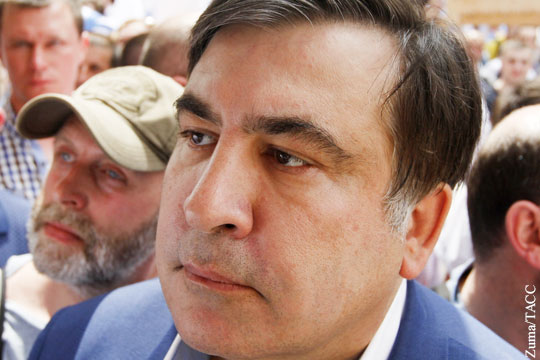 Саакашвили нашелся на митинге в Вильнюсе