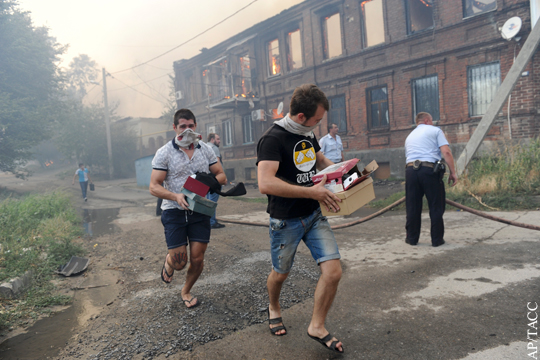 Названа наиболее вероятная причина пожара в Ростове-на-Дону