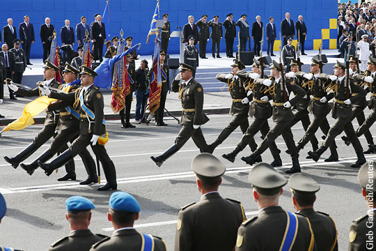 В Киеве начался военный парад по случаю Дня независимости Украины