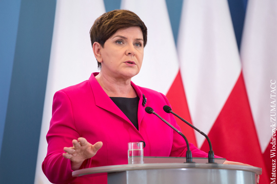 Премьер Польши заявила о праве Варшавы на репарации от Германии