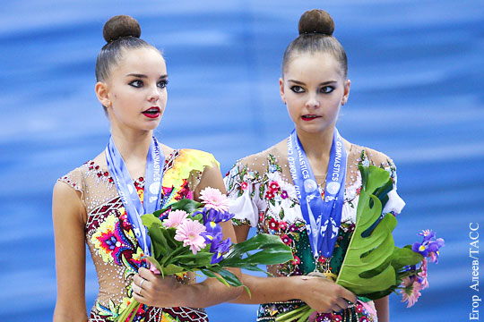 Сестры Аверины завоевали золотые медали на ЧМ по художественной гимнастике