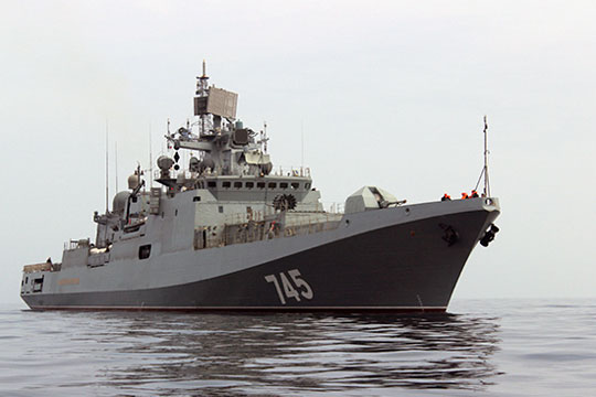 Фрегат «Адмирал Макаров» на госиспытаниях сбил «крылатые ракеты»