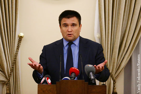 Климкин назвал возможную отправку российских миротворцев в Донбасс «срывом крыши»