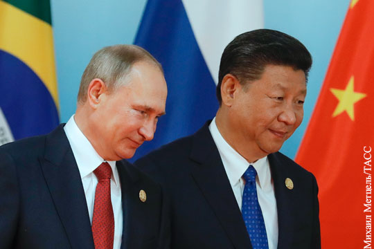 Путин высоко оценил развитие отношений России и Китая