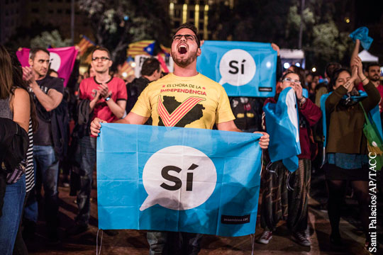 Каталония подкрепила референдум забастовкой