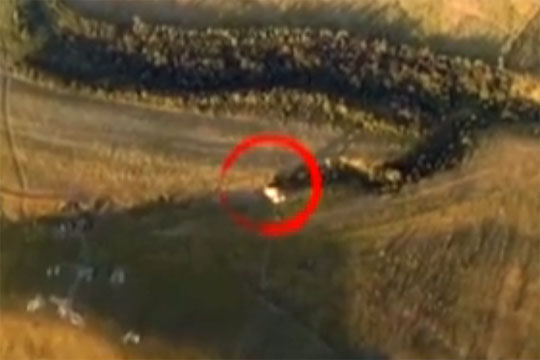 Украинские волонтеры опубликовали видео «уничтожения танка ополченцев»