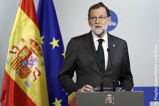 Премьер Испании назвал решение парламента Каталонии преступлением