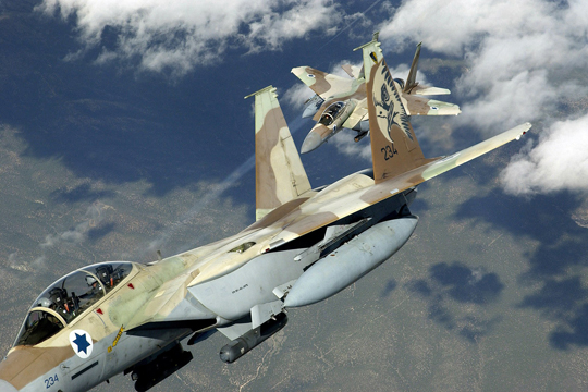 ВВС Израиля атаковали позиции сирийской армии в окрестностях Хомса и Дамаска