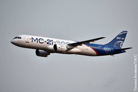 Самолет МС-21 в рамках летных испытаний в Жуковском набрал высоту в 12 км