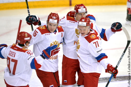 Сборная России по хоккею разгромила чехов