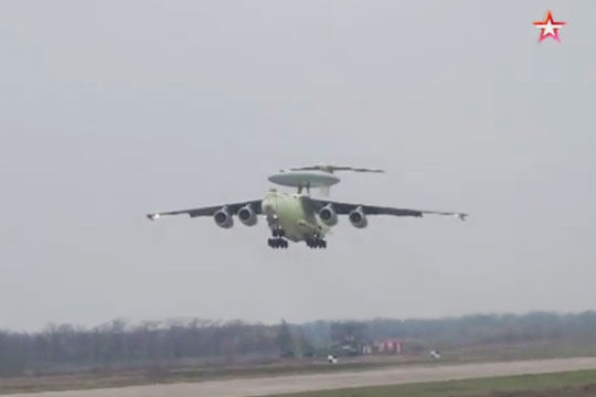 Появилось видео первого полета «летающего радара» А-100