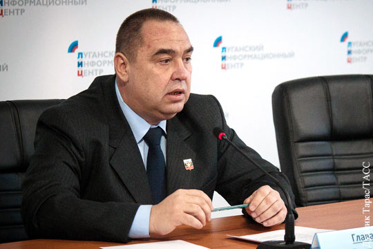 Плотницкий денонсировал заявление уволенного главы МВД ЛНР о «диверсантах»