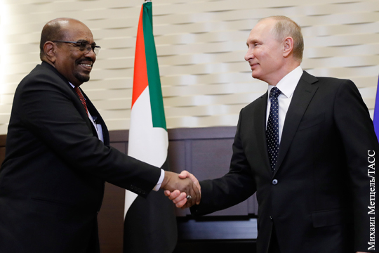 Глава Судана пожаловался Путину на вмешательство США в дела страны