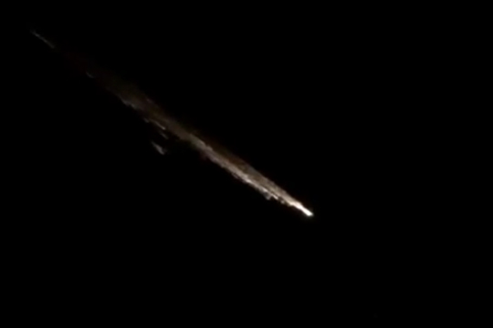 Падающий спутник «Метеор-М» попал на видео