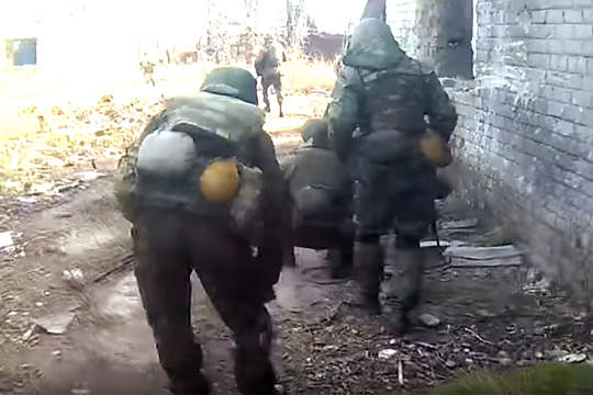Прилепин показал видео боя ополченцев с ВСУ в Авдеевке