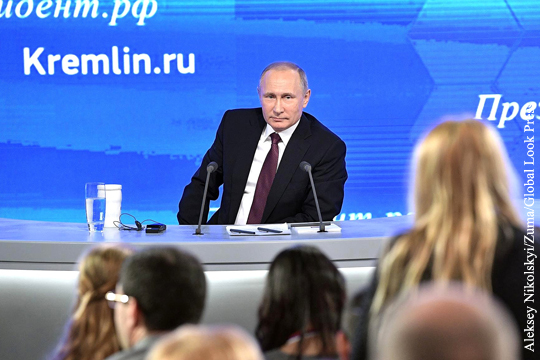 Кремль рассказал о подготовке Путина к пресс-конференции «с утра до ночи»