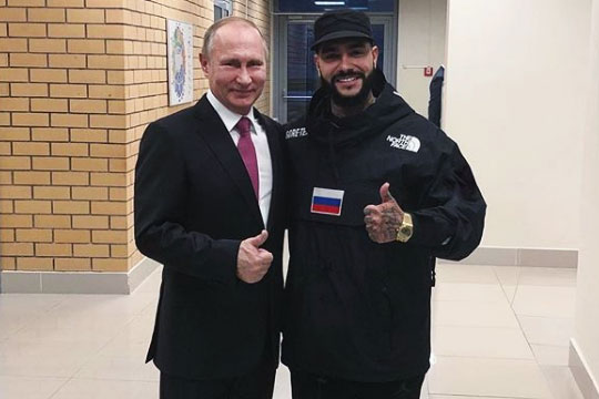 Фото Тимати с Путиным набрало более 1,3 млн лайков