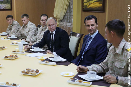Путин пообещал Асаду дальнейшую защиту суверенитета и единства Сирии