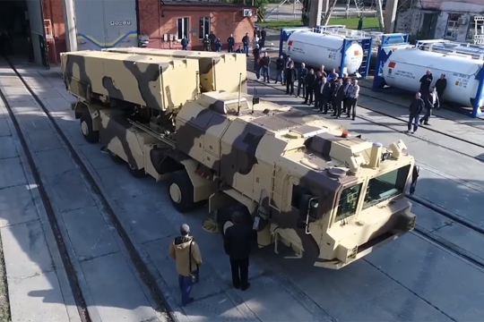 Опубликовано видео испытаний украинского ракетного комплекса «Гром-2»