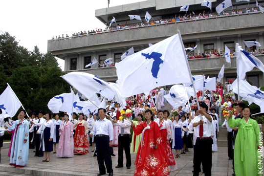 Северная и Южная Кореи пройдут на открытии Олимпиады под единым флагом