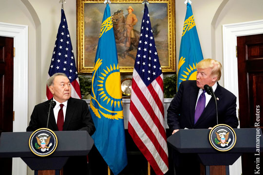 Трамп и Назарбаев обсудили перенос переговоров по Донбассу из Минска