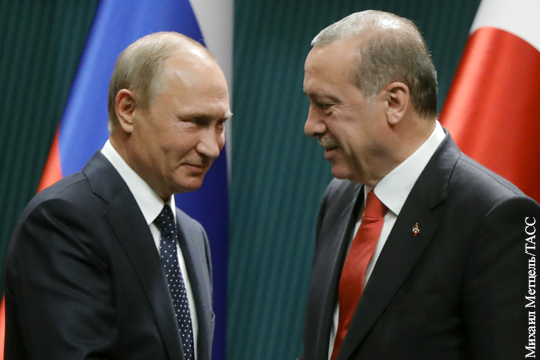 Эрдоган попытался убедить Путина в пользе турецкого вторжения для Сирии