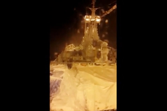 Опубликовано видео с терпящего бедствие судна «Восток»