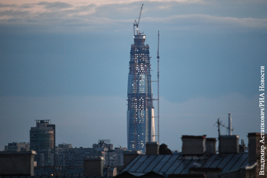 Самый высокий небоскреб Европы в Петербурге достроили до проектной высоты