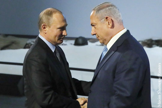 Нетаньяху предупредил Путина о намерении Израиля противостоять Ирану в Сирии