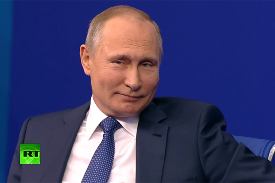 Путин пошутил о непопадании в «кремлевский доклад» США