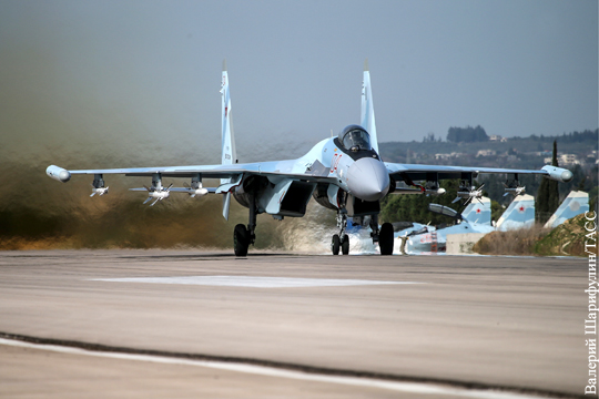 Минобороны оценило применение истребителей Су-35 в Сирии
