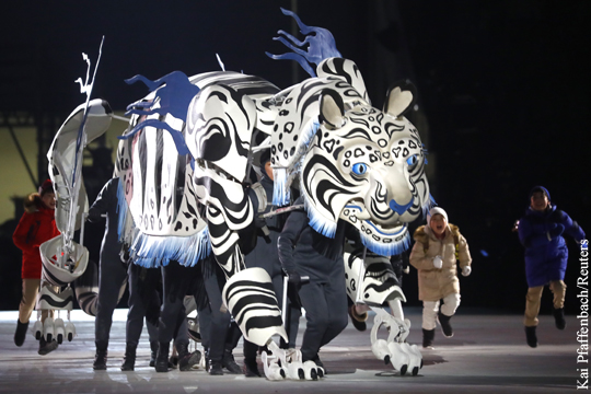 Началась церемония открытия зимней Олимпиады в Пхенчхане