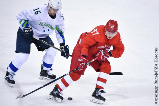 Россияне за два периода забросили хоккеистам Словении шесть шайб