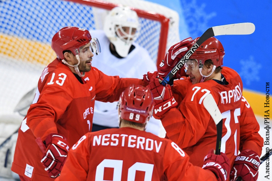 Российские хоккеисты на Олимпиаде разгромили команду Словении