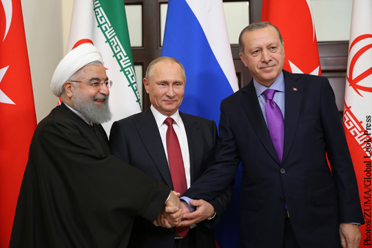 В Кремле анонсировали встречу Путина, Роухани и Эрдогана