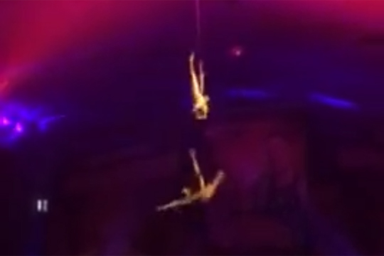 Опубликовано видео падения акробата цирка Запашного