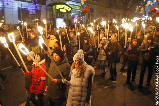 Во Львове прошло антипольское факельное шествие