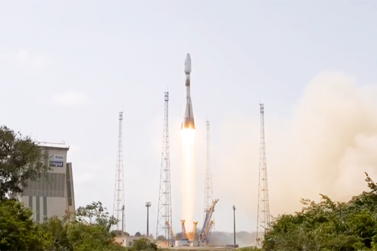 Ракета «Союз-СТ-Б» успешно стартовала с космодрома Куру