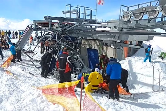 На горнолыжном курорте в Грузии произошла авария, есть пострадавшие