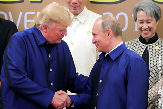 Трамп поздравил Путина с победой