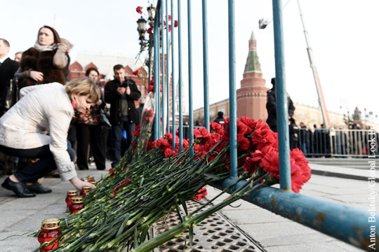 В Москве выделили место для почтения памяти погибших в Кемерово