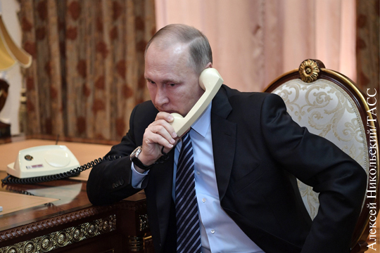 Путин по телефону поблагодарил Тулеева